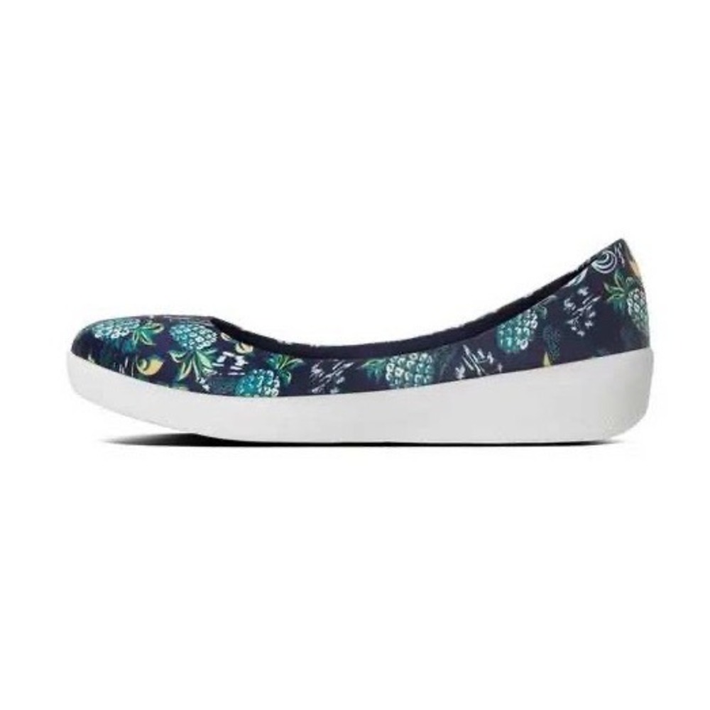 Anna Sui X FitFlop Women's Pineapple Printed Slip-On Casual Comfort Shoes Sz 10